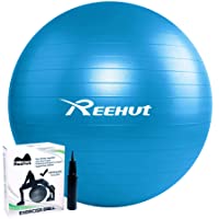 REEHUT Pelota de Ejercicio Pelota Gimnasia Pilates Anti-Burst con Bomba para Yoga Equilibrio Fitness Entrenamiento…